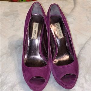 Steve Madden Purple Suede Heels